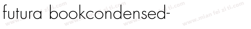 futura bookcondensed字体转换